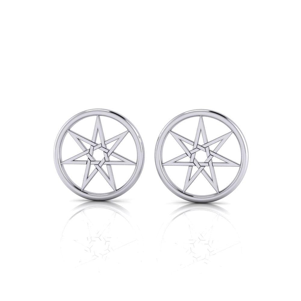 Fairy Elven Star Silver Post Earrings TE2896 - Jewelry