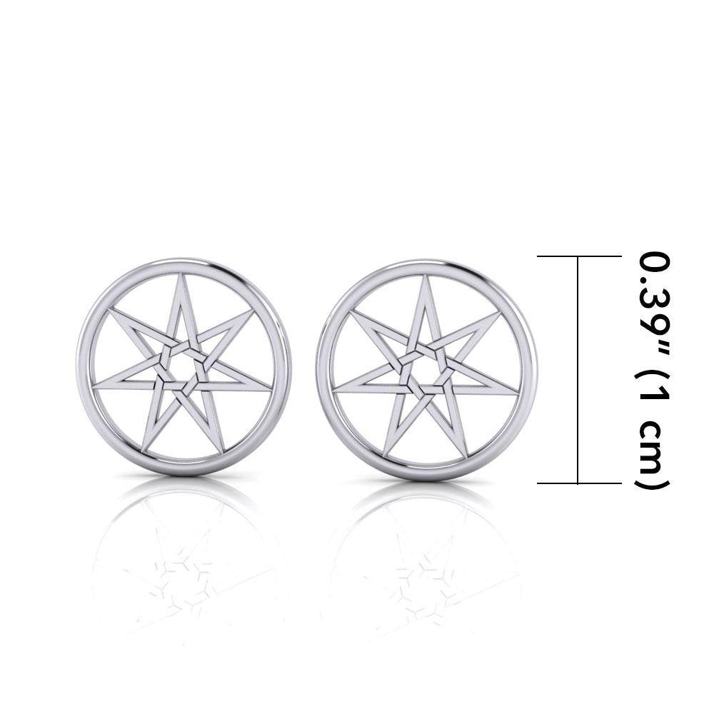 Fairy Elven Star Silver Post Earrings TE2896 - Jewelry