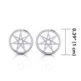 Fairy Elven Star Silver Post Earrings TE2896 - Jewelry