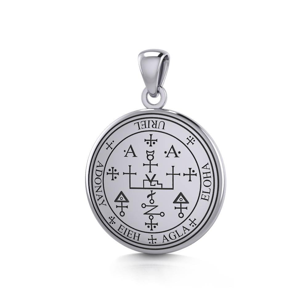 Sigil of the Archangel Uriel Small Sterling Silver Pendant TPD4785 - Jewelry
