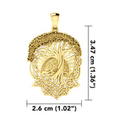 Embrace the Eternal Symbolism: Tree of Life Creation Solid Gold Jewelry Pendant - GPD974 | Connect with the Sacred Essence of Life