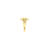 Manipura Solar Plexus Chakra with Celtic Designs Solid Yellow Gold Ring GRI2338
