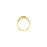 Manipura Solar Plexus Chakra with Celtic Designs Solid Yellow Gold Ring GRI2338