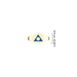 Al-Anon Solid Gold Ring with Blue Enamel GRI2562