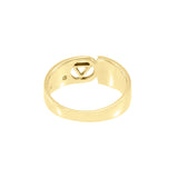 Pride Symbol with Rainbow Color Inlay Solid Gold Ring GTR285