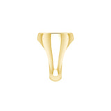 Solid Yellow Gold Band Ring With White Gold AA Recovery Symbol RRI2395-V1