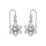 Svadhisthana Sacral Chakra Sterling Silver Earrings with Gemstone TER2037