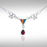 Two Women Triangles LGBTQ Necklace TNC043 - Jewelry