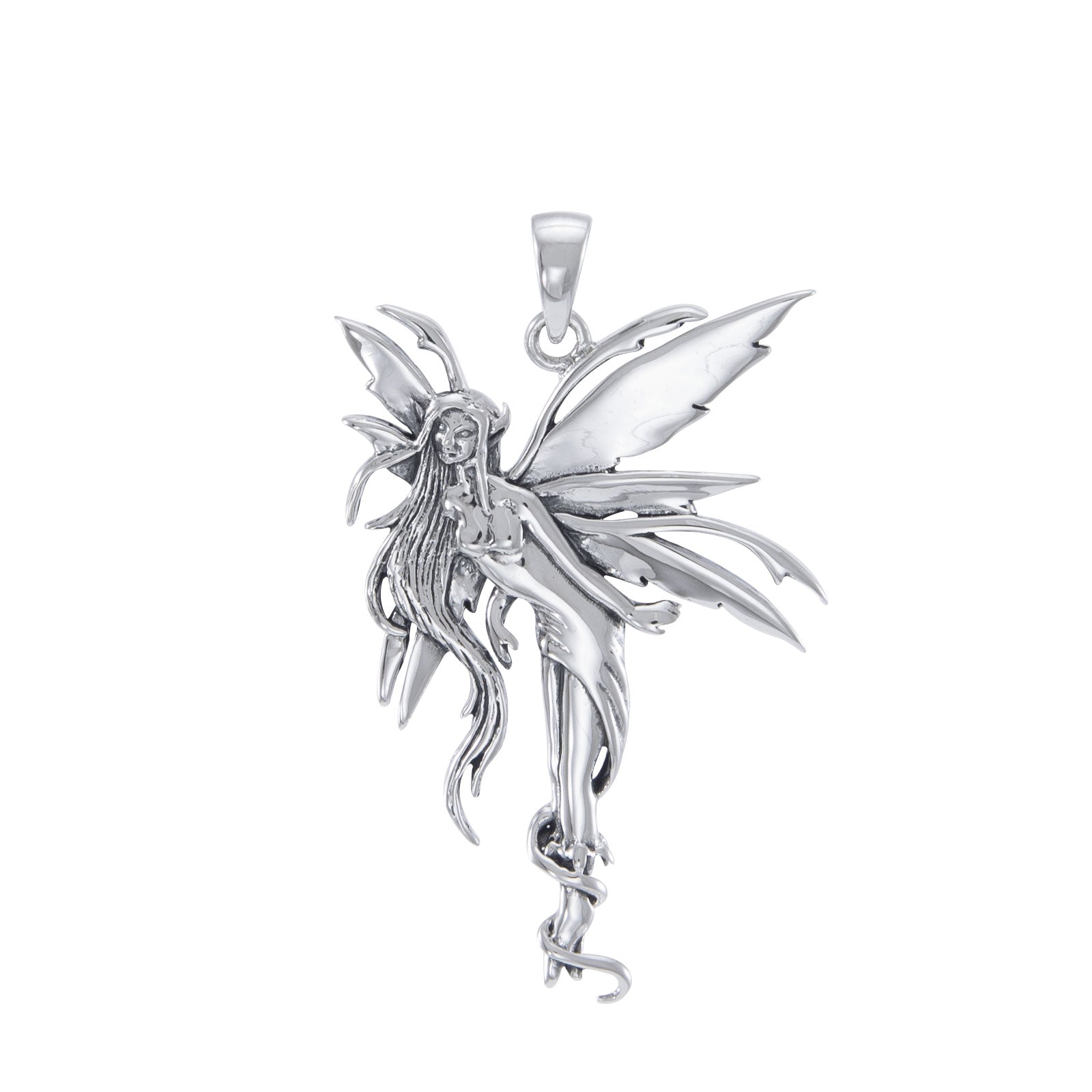 Firefly Fairy Silver Pendant with Chain and Earrings By Amy Brown SET058
