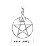 The Third Degree Pentacle Silver Pendant TP3113