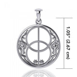 Silver Chalice Well Pendant TP3278