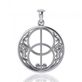 Silver Chalice Well Pendant TP3278