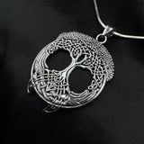 Celtic Knotwork Tree of Life Silver Pendant TP3472