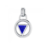 Rainbow Encircled Triangle Silver Pendant TP523 - Jewelry