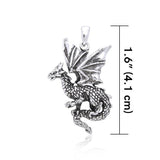 Welcome the world of the Fantasy Dragon ~ Sterling Silver Pendant TP940