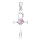 Ankh Sterling Silver Pendant With Gemstone TPD1718