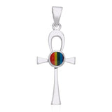 Ankh Sterling Silver Pendant With Gemstone TPD1718