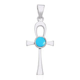 Ankh Silver Gemstone Pendant TPD1718