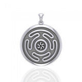 Hecate's Wheel Sterling Silver Pendant by Oberon Zell TPD1979