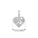 Cast your Cimaruta Witch Sterling Silver Jewelry Charm Pendant