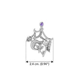 Magical Connections ~ Cimaruta Witch Sterling Silver Jewelry Pendant TPD3133