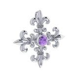 Exquisite symbolism in Croix La Me ~ Sterling Silver Jewelry Pendant TPD355