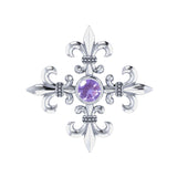 Exquisite symbolism in Croix La Me ~ Sterling Silver Jewelry Pendant TPD355