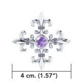 Exquisite symbolism in Croix La Me ~ Sterling Silver Jewelry Pendant TPD355