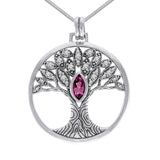 Wondrous Living through the Tree of Life ~ Sterling Silver Jewelry Pendant TPD3873