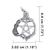 Salem Witch Silver Pentacle TPD4244