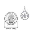 NA Recovery Solid White Gold Pendant WPD4341