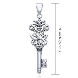 Key of Knowledge Silver Celtic Pendant TPD487