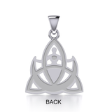 The majestic power of three ~ Silver Trinity Goddess Pendant TPD5150