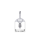 Goddess with AA Recovery Symbol Sterling Silver Pendant TPD6347