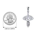 Goddess with NA Recovery Symbol Sterling Silver Pendant TPD6348