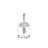 Goddess with NA Recovery Symbol Sterling Silver Pendant TPD6348