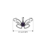 Peter Stone Identity Butterfly Sterling Silver Pendant with Gemstone TPD6428