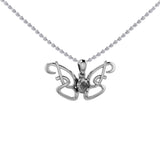 Peter Stone Identity Butterfly Sterling Silver Pendant with Gemstone TPD6428