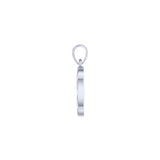 Harm None with Peace Symbols in Yin Yang Sterling Silver Pendant TPD6455