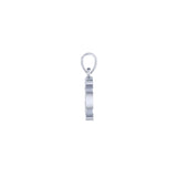 Harm None with Peace Symbols and Crescent Moon Sterling Silver Pendant TPD6457