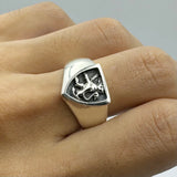 Silver Lion Signet Ring TR1819