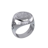 Peter Stone Sigil of Seven Archangels Inspired Silver Ring TRI2420