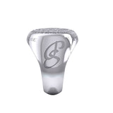 Peter Stone Sigil of Seven Archangels Inspired Silver Ring TRI2420