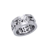 Elephant Silver Spinner Ring TRI2453