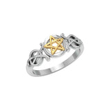 Silver Pentacle Ring TRV1745