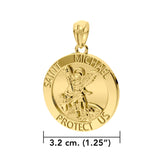 Saint Michael Vermeil Pendant VPD4564