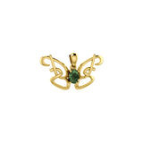 Peter Stone Identity Butterfly Gold Vermeil Plate on Sterling Silver Pendant with Gemstone VPD6428