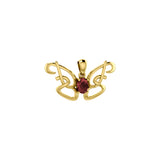 Peter Stone Identity Butterfly Gold Vermeil Plate on Sterling Silver Pendant with Gemstone VPD6428