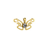 Peter Stone Identity Butterfly Gold Vermeil Plate on Sterling Silver Pendant with Gemstone VPD6428