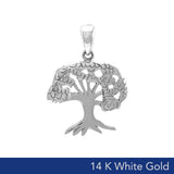 Tree of Life 14K White Gold Pendant WPD3915